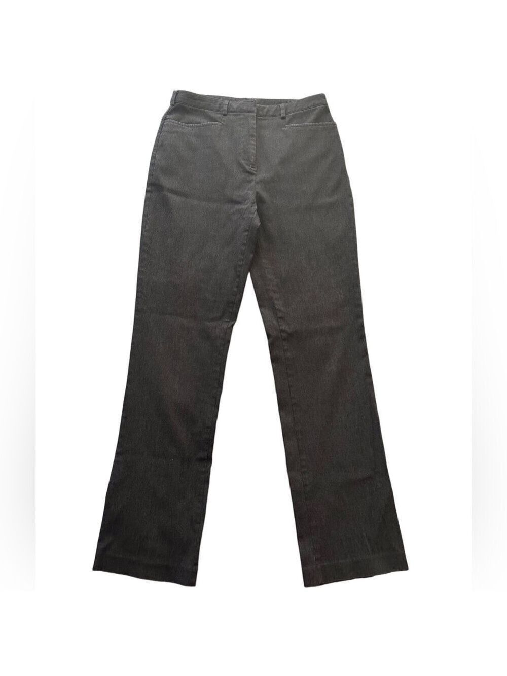 Express Women’s Charcoal Gray Stretch Slacks Size 1/2 Short Straight Leg